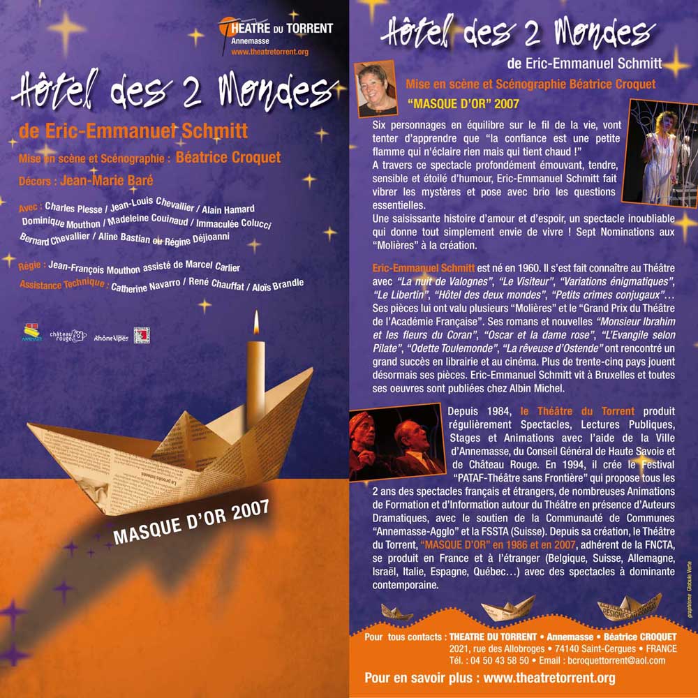 Hôtel des 2 mondes - flyer