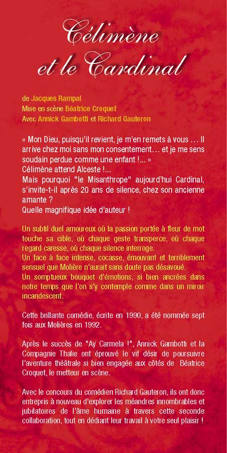 Tract verso - Célimene